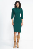 Must-Have Fall Dress with Waist Detail and Side Zipper