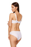 Elegant Shimmering Embroidered Panties with Tulle Back