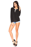 Elegant Chiffon Blouse with Decorative Teardrop Detail