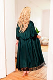 Luxurious Satin Inflatable Gown with Lace Details