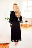 Luxury Satin Inflatable Gown with Lace Accents