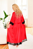 Luxurious Satin Inflatable Gown with Lace Detail