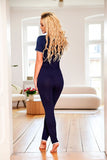Viscose Seram Pajama Set with Lace and Pockets