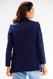 Casual Loose Jacket with Shawl Collar and Ruffled Sleeves