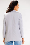 Casual Loose Jacket with Shawl Collar and Ruffled Sleeves