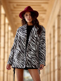 Trendy Zebra Print Blazer for Cozy Autumn Outfits