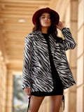 Trendy Zebra Print Blazer for Cozy Autumn Outfits