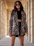 Trendy Zebra Pattern Blazer for Stylish Autumn Looks