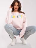 Trendy Women's Pullover Sweatshirt with Unique Design