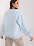 Trendy Pullover Sweatshirt with Unique Pattern & Inscription