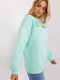 Trendy Women's Patterned Pullover Sweatshirt for Casual Wear