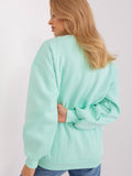 Trendy Women's Patterned Pullover Sweatshirt for Casual Wear