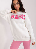 Stylish Women's Pullover Sweatshirt with Unique Front Print