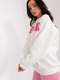 Stylish Women's Pullover Sweatshirt with Unique Front Print