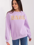 Stylish Women's Pullover Sweatshirt with Unique Pattern