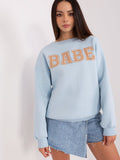 Trendy Women's Casual Sweatshirt with Unique Pattern & Slogan
