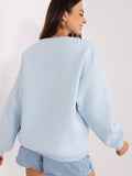 Trendy Women's Casual Sweatshirt with Unique Pattern & Slogan
