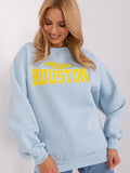 Trendy Pullover Sweatshirt with Slogan for Everyday Comfort