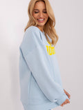 Trendy Pullover Sweatshirt with Slogan for Everyday Comfort
