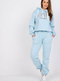 Urban Casual Tracksuit Set with Hood and Adjustable Fit
