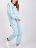 Urban Casual Tracksuit Set with Hood and Adjustable Fit