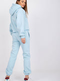 Urban Casual Tracksuit Set with Hood and Adjustable Fit