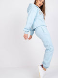 Urban Casual Tracksuit Set with Hood and Adjustable Fit