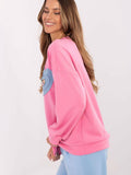 Elegant Casual Women's Blouse with Heart-Shaped Patch