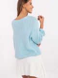 Elegant Casual Women's Sweater with Frill Sleeves