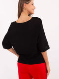 Trendy V-Neck Teddy Bear Print Women's Sweater