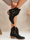 Elegant Suede Ankle Boots with Pointed Toes and Low Heel