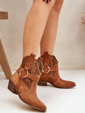 Elegant Women's Suede Ankle Boots with Pointed Toes