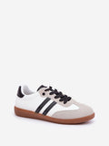 Stylish Eco-Leather and Suede Low Women's Sneakers