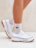 Stylish Women's Textile Platform Sneakers for All-Day Comfort
