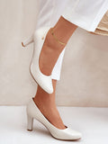 Elegant Almond-Toe Pumps with Comfortable Leather Insole