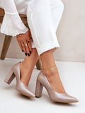 Elegant Natural Leather Pumps for All-Day Comfort