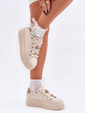 Eco-Friendly Women's Platform Sneakers with Cute Pins