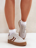 Trendy Eco Suede Platform Sneakers for Stylish Comfort