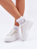 Chic Eco-Leather Women's Platform Sneakers for Casual Style