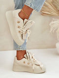 Stylish Eco Leather Platform Sneakers for Women