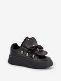 Stylish Eco Leather Women's Platform Sneakers for Comfort
