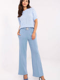 Chic Women's High-Waist Sweatpants with Pockets and Cuffs