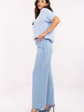 Chic Women's High-Waist Sweatpants with Pockets and Cuffs