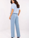 Chic Women's High-Waist Sweatpants with Pockets and Cuffs