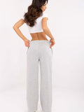 Chic Women's High-Waist Sweatpants with Pockets & Cuffs