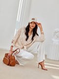 Asymmetrical Long Sleeve Shirt with Buttoned Cuffs