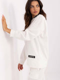 Stylish Hooded Blouse with Unique Patches for Women