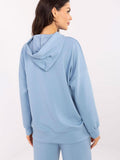 Stylish Hooded Blouse with Unique Patches for Women