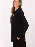 Trendy Women's Blouse with Unique Slits and Detachable Brooches