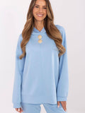 Trendy Women's Blouse with Unique Slits and Detachable Brooches